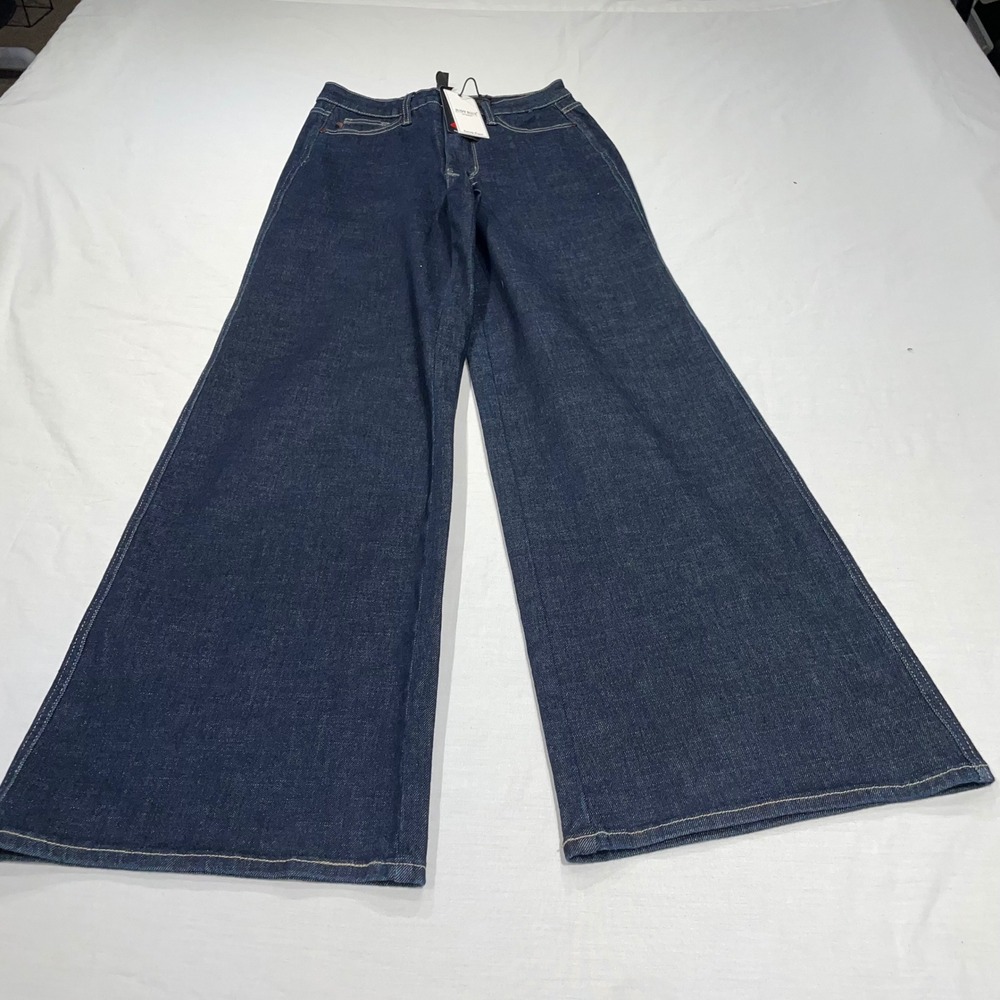 Judy Blue Retro Wide Leg Jeans Dark Rinse High Rise Denim JB88849 Size 7/28